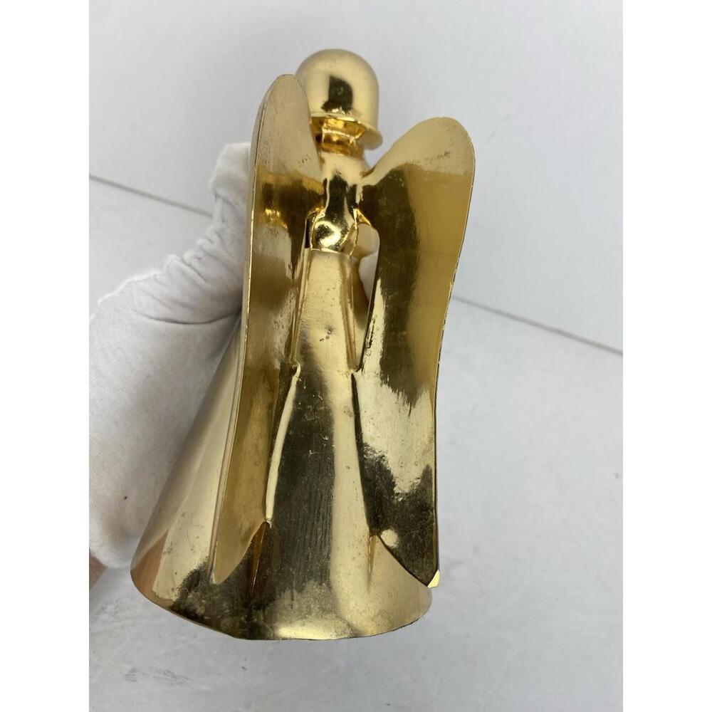 Vintage Angel Sanctuary Brass/Gold tone Candle Holder